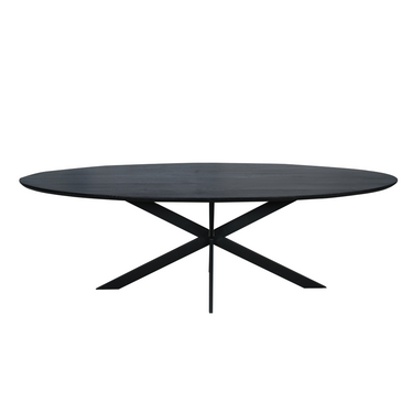Ovale eettafel Ferris | Zwart | 240 cm