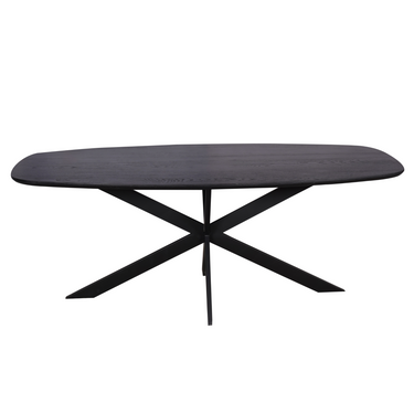 Deens ovale eettafel Ferris | Zwart | 200 cm