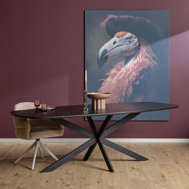 Deens ovale eettafel Ferris | Zwart | 180 cm