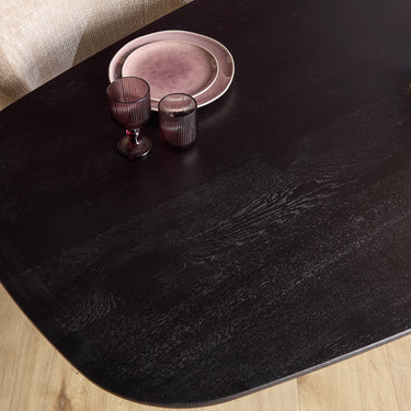 Deens ovale eettafel Ferris | Zwart | 280 cm
