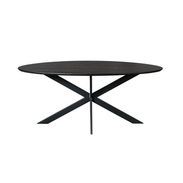 Ovale eettafel Ferris | Zwart | 180 cm