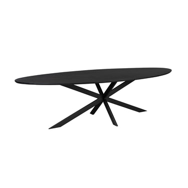 Ovale eettafel Ferris | Zwart | 280 cm