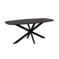 Starfurn Deens ovale eettafel Ferris | Zwart | 180 cm - Mooier Thuis