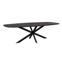 Starfurn Deens ovale eettafel Ferris | Zwart | 280 cm - Mooier Thuis