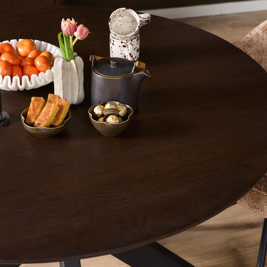 Ronde eettafel Ferris | Bruin | Ø130 cm