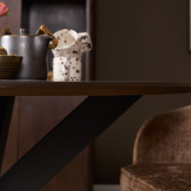Starfurn Ronde eettafel Ferris | Bruin | Ø130 cm - Mooier Thuis