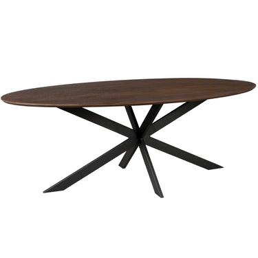 Ovale eettafel Ferris | Bruin | 210 cm