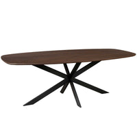 Deens ovale eettafel Ferris | Bruin | 240 cm - Mooier Thuis