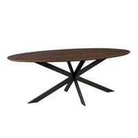 Starfurn Ovale eettafel Ferris | Bruin | 280 cm - Mooier Thuis