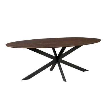 Ovale eettafel Ferris | Bruin | 280 cm
