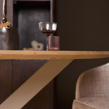 Ronde eettafel Ferris | Naturel/zand | Ø150 cm