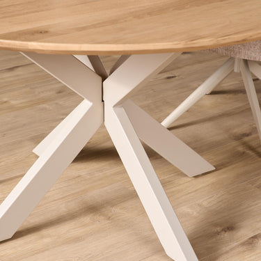 Ronde eettafel Ferris | Naturel/zand | Ø110 cm