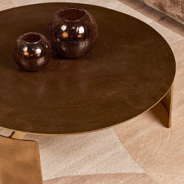 Salontafel Darwin goud | Ø90 cm