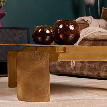 Salontafel Darwin goud | Ø90 cm