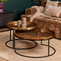 Salontafelset Puck goud | 2-delig - Mooier Thuis