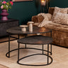Salontafelset Lana zwart salontafel 2-delig - 90 cm breed - Mooier Thuis