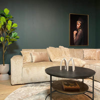 Starfurn Salontafel Lecia zwart goud | 80 cm - Mooier Thuis
