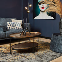 Salontafel Kate zwart | 98 x 60 cm - Mooier Thuis