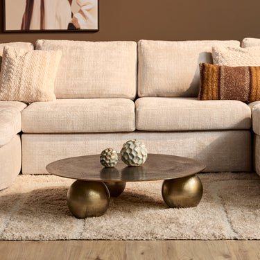 Salontafel Ziva goud | 90 cm