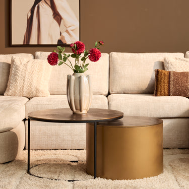 Salontafelset Luna goud | 2-delig