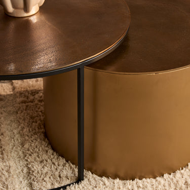 Salontafelset Luna goud | 2-delig