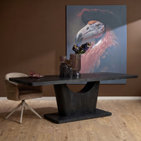 Mangohout eettafel Voco | Zwart | 240 cm