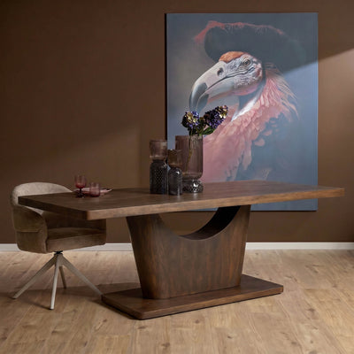 Mangohout eettafel Voco | Bruin | 200 cm