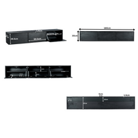 Zwevend TV-meubel Vision zwart | 160 cm - afbeelding 2