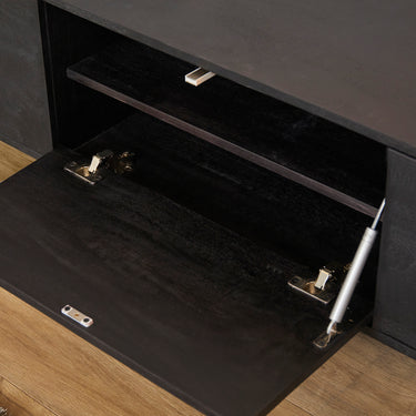 Zwevend TV-meubel Vision zwart | 240 cm