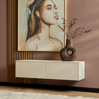 Zwevend TV-meubel Vision zand | 120 cm