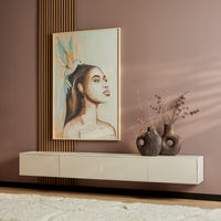 Zwevend TV-meubel Vision zand | 240 cm - Mooier Thuis