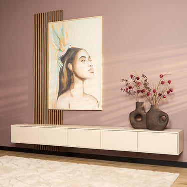 Zwevend TV-meubel Vision zand | 280 cm