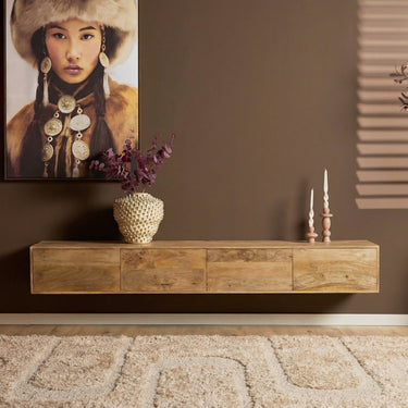 Zwevend TV-meubel Vision Naturel | 200 cm - Mooier Thuis