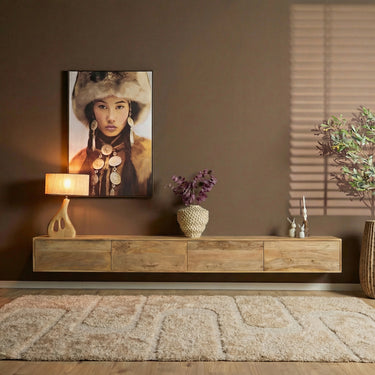Zwevend TV-meubel Vision Naturel | 240 cm - Mooier Thuis