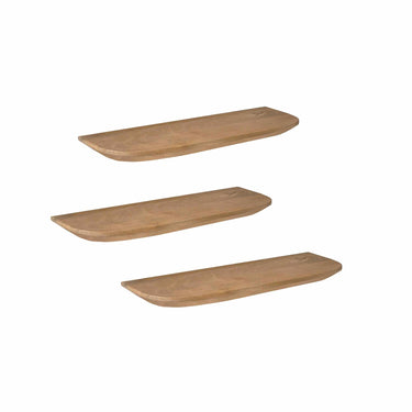 Wandplank Gusta | 60 cm | Set van 3 | Licht mango