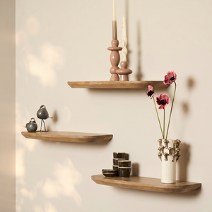 Wandplank Gusta | 60 cm | Set van 3 | Licht mango