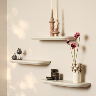 Wandplank Gusta | 60 cm | Set van 3 | Zand - Mooier Thuis