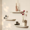 Wandplank Gusta | 60 cm | Set van 3 - zand - Mooier Thuis