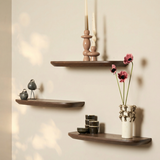 Wandplank Gusta | 60 cm | Set van 3 | Bruin - Mooier Thuis