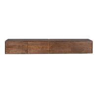 Starfurn Zwevend TV-meubel Vision Bruin | 240 cm - Mooier Thuis