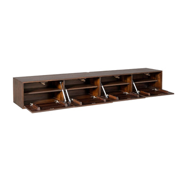 Zwevend TV-meubel Vision Bruin | 240 cm