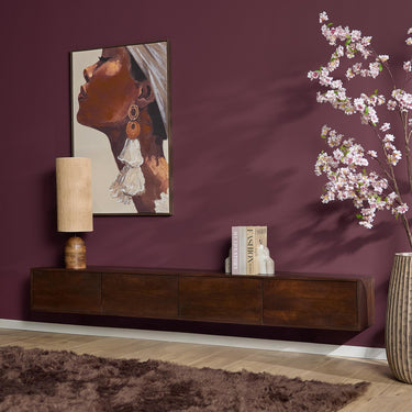 Starfurn Zwevend TV-meubel Vision Bruin | 240 cm