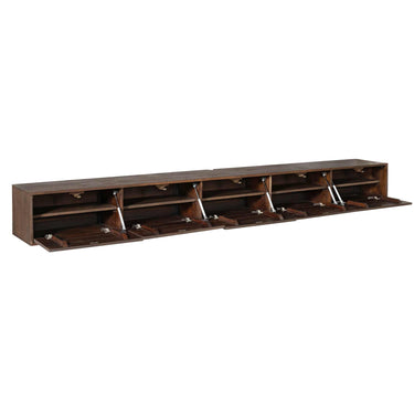 Starfurn Zwevend TV-meubel Vision Bruin | 280 cm - Mooier Thuis