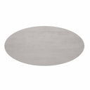 Ovale eettafel Solana taupe - 210 cm - bovenaanzicht van het blad