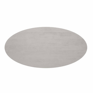 Ovale eettafel Solana taupe - 210 cm - bovenaanzicht van het blad
