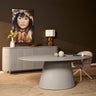 Ovale eettafel Solana | Taupe - hout - Mooier Thuis