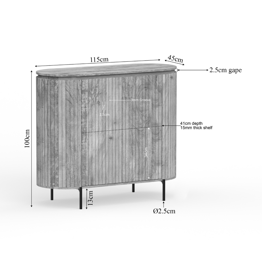 Regalschrank Solana – 115 x 45 x 100 cm
