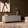 TV-meubel Solana taupe staande tv-meubel - mangohout - Mooier Thuis