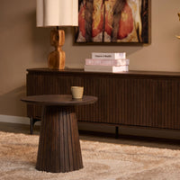 Salontafel Solana bruin mangohout 50 cm