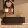 Tv-meubel Solana bruin mangohout 165 cm staande tv-meubel - Mooier Thuis